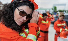 Erdbebentrainerin Hatice Eraslan (Foto: Eric Vazzoler)
